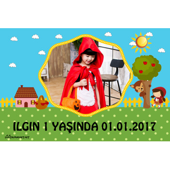 Kırmızı Başlıklı Kız Temalı Magnet