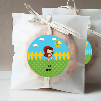 Kırmızı Başlıklı Kız Temalı Sticker 