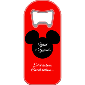 Kırmızı Mickey Mouse Temalı Doğum Günü Uzun Açacak