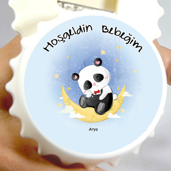 Kırmızı Papyonlu Panda Temalı Kapak  Açacak