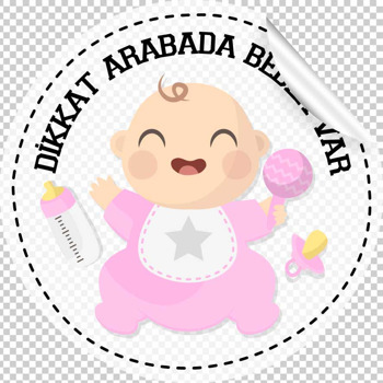 Kız Bebek Temalı Araç Sticker