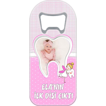 Kız Diş Buğdayı Temalı Resimli  Magnet Açacak