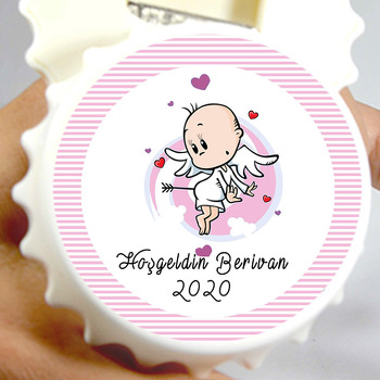 Kız Eros Bebek Temalı Kapak Şeklinde Magnet Açacak