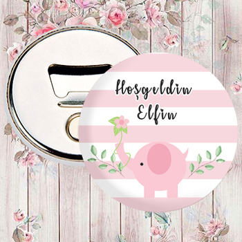 Kız Fil ve Sarmaşık Temalı Magnet Açacak