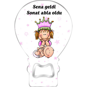 Kız Kardeşi ile Abla Yıldız Fon Temalı Balon Magnet Açacak