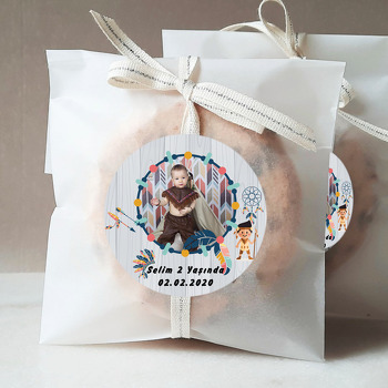 Kızılderili Temalı Resimli Sticker