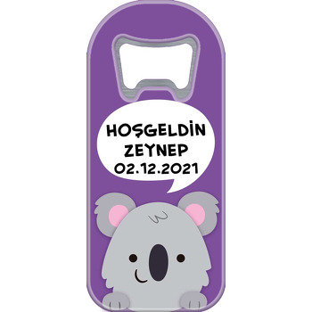 Koala ile Mor Fon Temalı Uzun Magnet Açacak