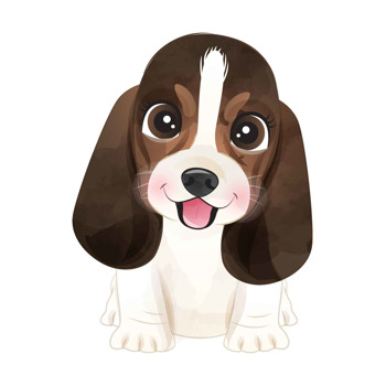 Köpek Dostu Beagle Temalı Masa Önü Ayaklı Dekor