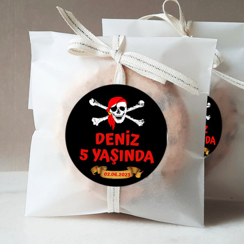 Korsan Kuru Kafa Temalı Sticker