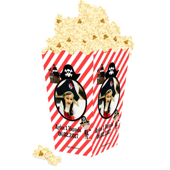 Korsan Temalı Popcorn Kutusu