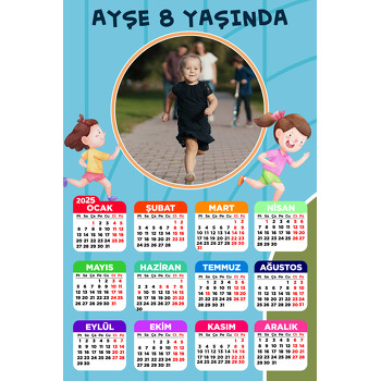 Koşucu Temalı Takvim Magnet