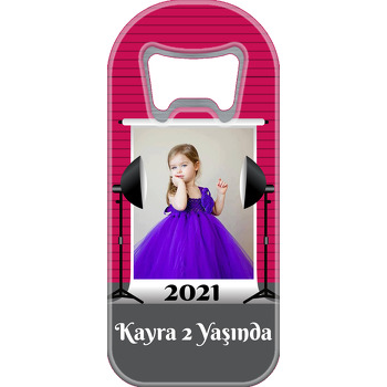 Koyu Pembe Stüdyo Temalı Uzun Magnet Açacak