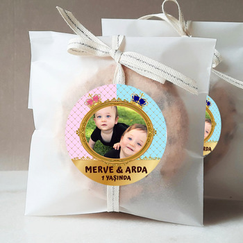 Kral ve Kraliçe Taç Temalı Resimli Sticker