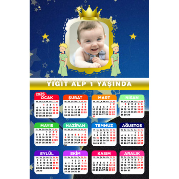 Küçük Prens 2 Temalı Takvim Magnet