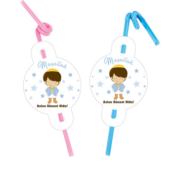 Küçük Prens ile Sünnet Temalı Pipet ve Kartı