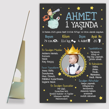 Küçük Prens Klasik Temalı Anı Panosu