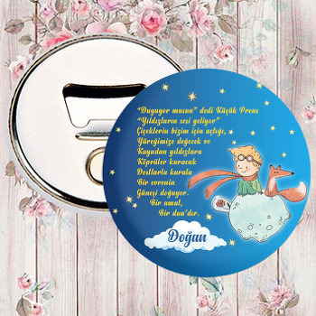 Küçük Prens Lacivert Temalı Magnet Açacak