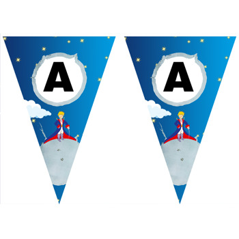 Küçük Prens Lacivert Temalı Parti Banner