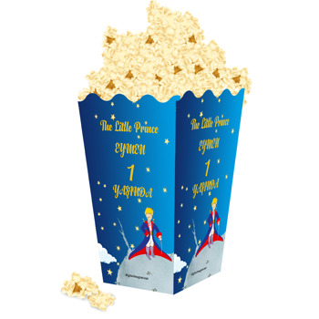 Küçük Prens Lacivert Temalı Popcorn Kutusu
