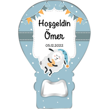 Kukuletalalı Uyuyan Kuzucuk Temalı Balon Magnet Açacak
