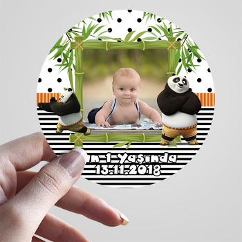 Kung Fu Panda Temalı Resimli Sticker