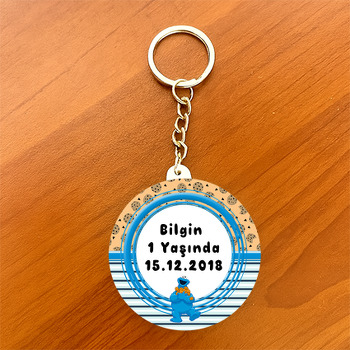 Kurabiye Canavarları 2  Temalı Daire Plastik Anahtarlık