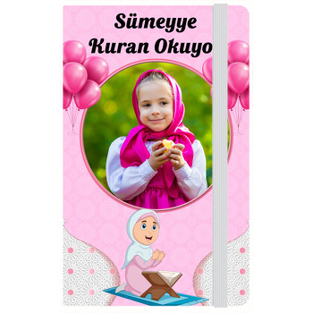 Kuran Okuyorum Pembe Temalı Anı Defteri