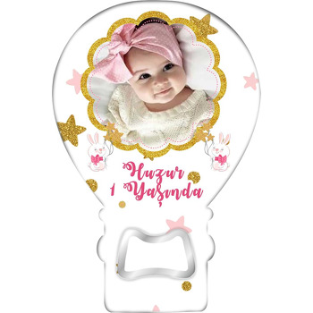 Kurdeleli Sevimli Tavşan Temalı Balon Magnet Açacak