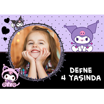Kuromi Lila Temalı Amerikan Servis