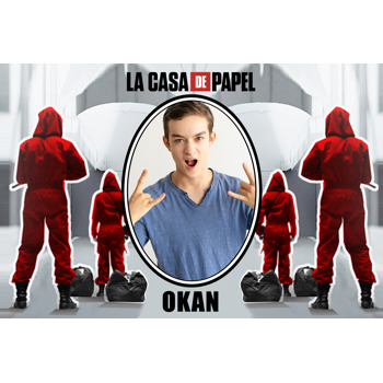 La Casa De Papel Temalı Doğum Günü Afiş