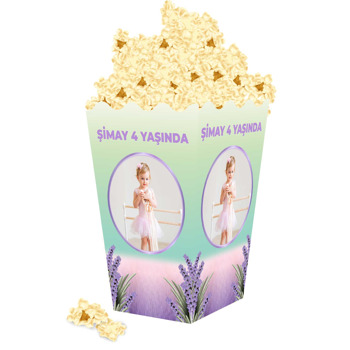 Lavanta Diyarı Temalı Popcorn Kutusu