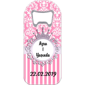 Lila Taç Damask Temalı  Oval Açacak