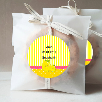 Limon Temalı Sticker Etiket