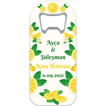 Limon ve Çiçekleri Temalı Uzun Magnet Açacak