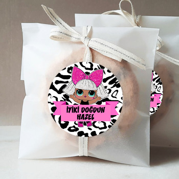 Lol Bebek Leopar Desenli Temalı Sticker
