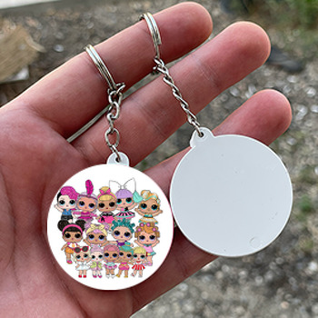 Lol Süpriz Bebek Toplu Temalı Kürdan Daire Plastik Anahtarlık