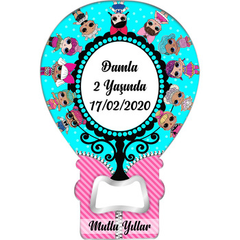 Lol Sürpriz Bebekler Pembe Mavi Temalı Balon Magnet Açacak