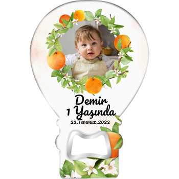 Mandalina Temalı Resimli Balon Magnet Açacak