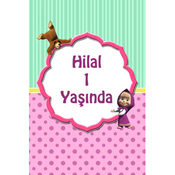 Maşa ile Koca Ayı Temalı Afiş