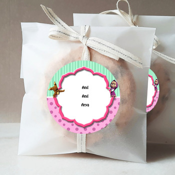 Maşa İle Koca Ayı Temalı Sticker 01