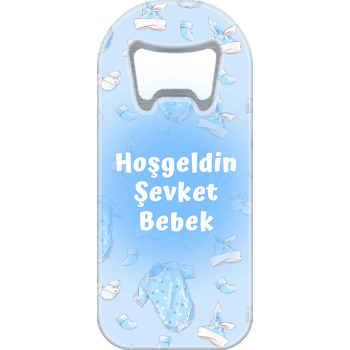 Mavi Bebek Kıyafetleri Temalı Uzun Magnet Açacak