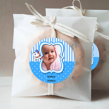 Mavi Bebekli Diş Buğdayı Sticker