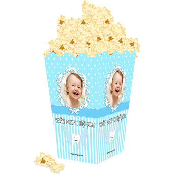 Mavi Diş Temalı Popcorn Kutusu