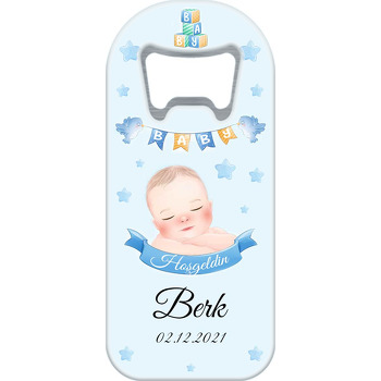 Mavi Flama ile Bebek Temalı Uzun Magnet Açacak