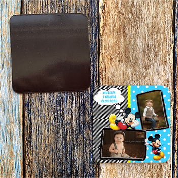Mavi Fonlu Mickey  Mouse Magnet