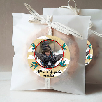 Mavi Kırlangıç Temalı Sticker