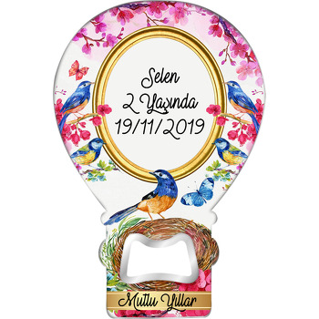 Mavi Kuşlar Temalı Balon Magnet Açacak