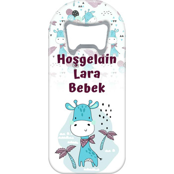 Mavi Zürafa Temalı Uzun Magnet Açacak