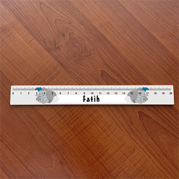 Mavili Jumbo Fil Temalı Hediyelik Cetvel