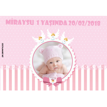 Melek 2 Temalı Doğum Günü Afiş